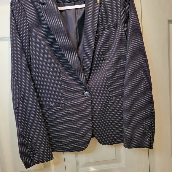 TOMMY HILFIGER SUIT Fitted Single-breasted Blazer w/ Matching Pants Sz 10 - Picture 5 of 16